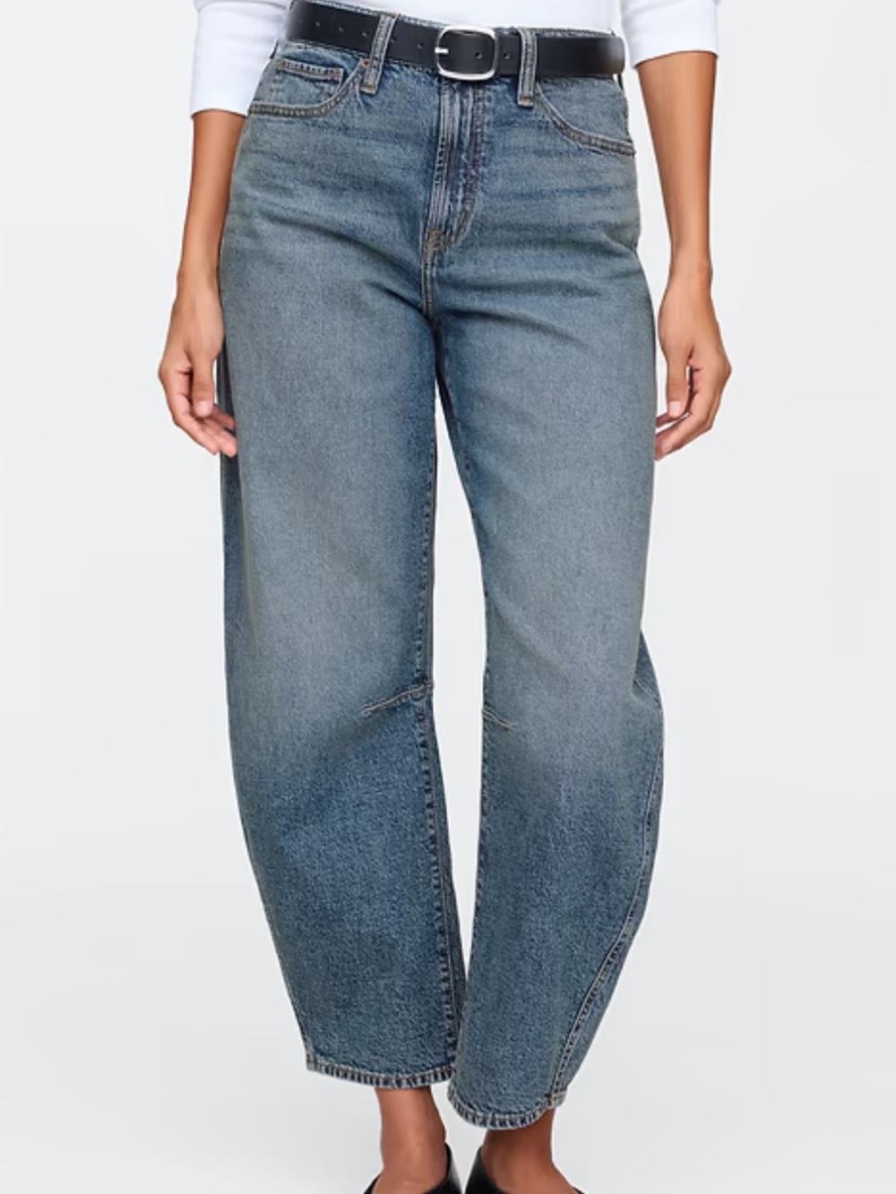 Gap High Rise Barrel Jeans Women’s Indigo Blue Size 6/28L
